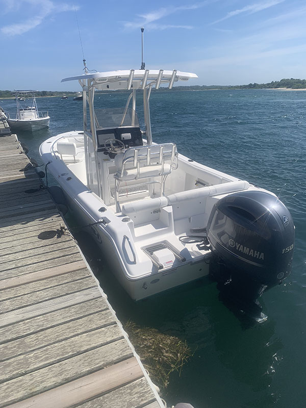 Motorboat on Menemsha Pond